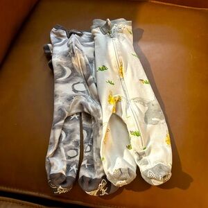 Two Burts Bees Newborn Sleepers